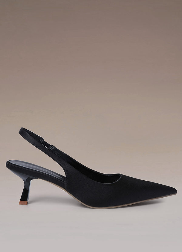 new look black kitten heel shoes