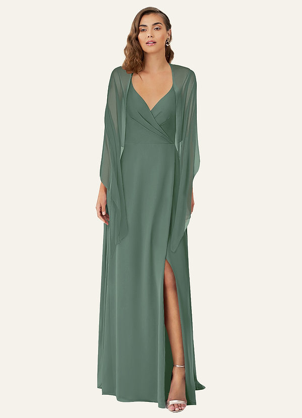 front Azazie Scialle In Chiffon Irlandese In Colori Coordinati