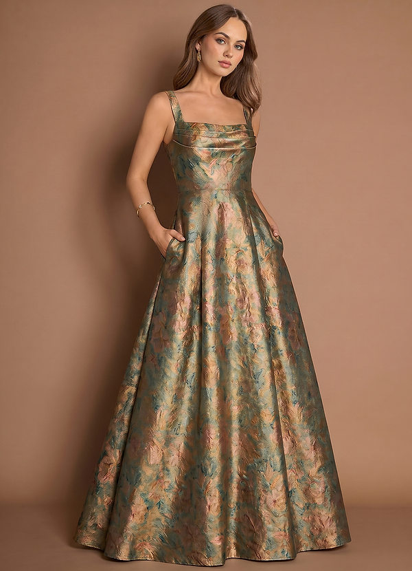 Genevra Vintage Teal Maxi Dress image1
