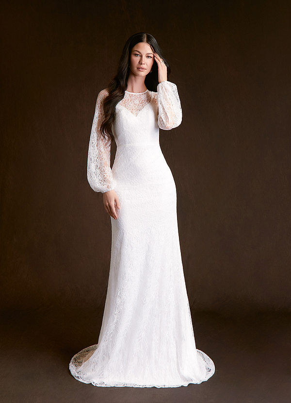 front Azazie Willa Wedding Dress