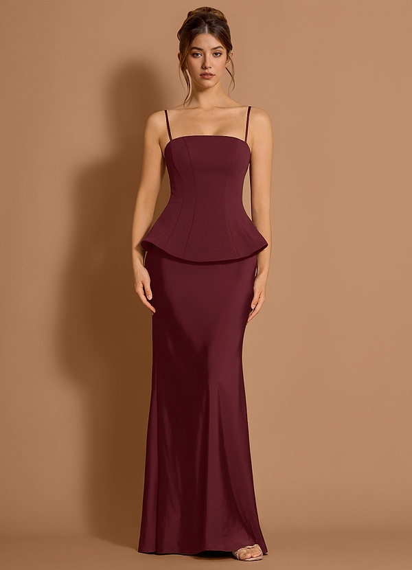 Zeraya Wine Maxi Dress image1