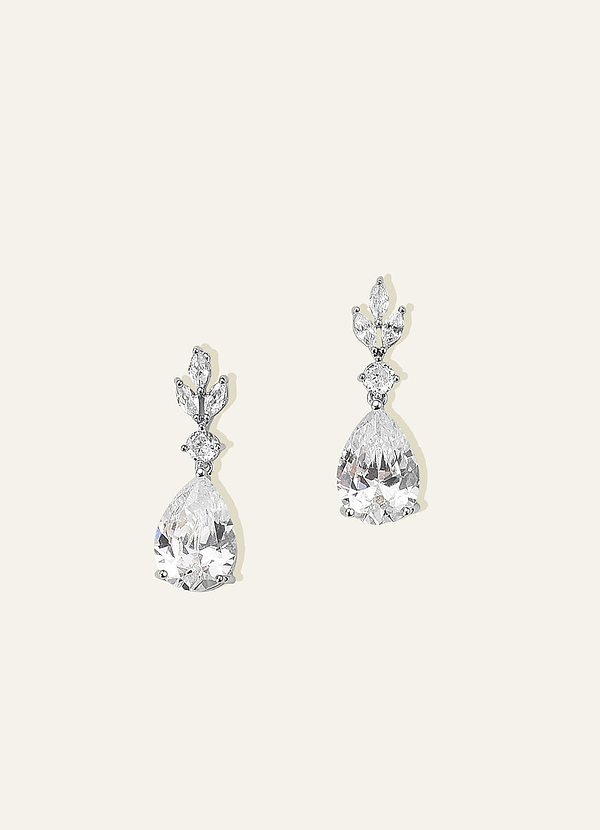 front Leaf Teardrop Drop Earrings