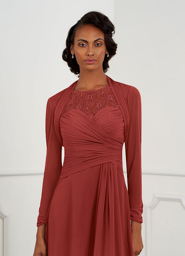 front Azazie Bijpassende Kleur Shyann Mesh Wrap