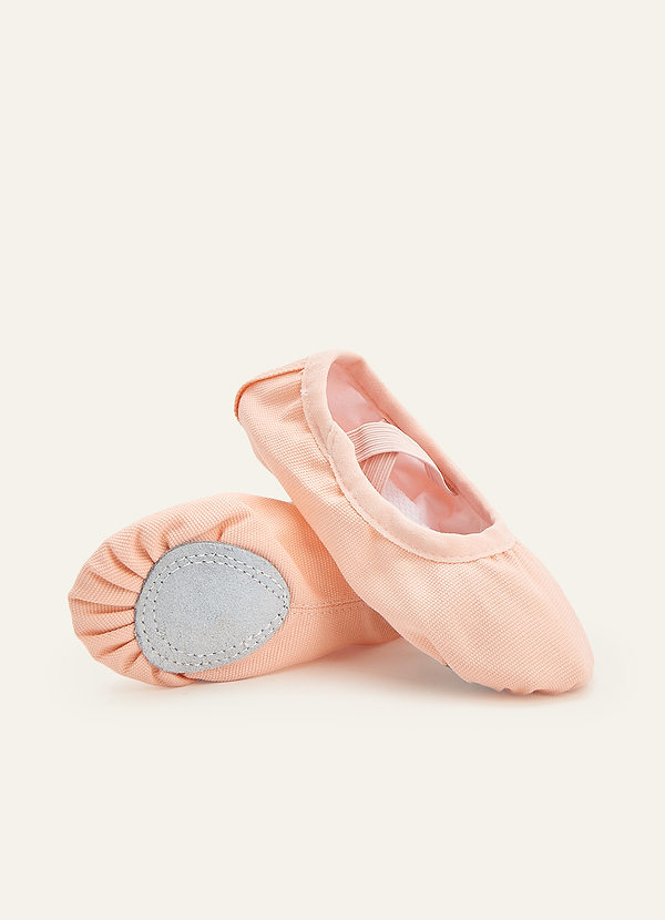 front Kids Canvas Ballet Slippers for Wedding & Dance