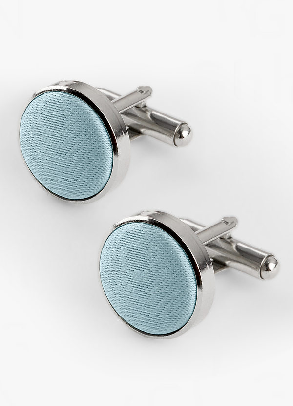 front Rounded Matte Satin Cuff Links