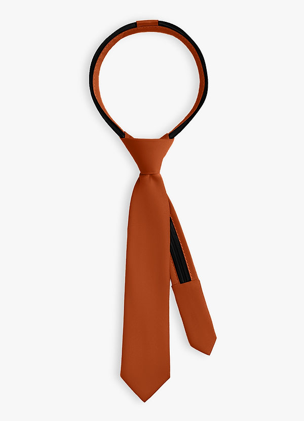 front Boy's Matte Satin Pre-Tie