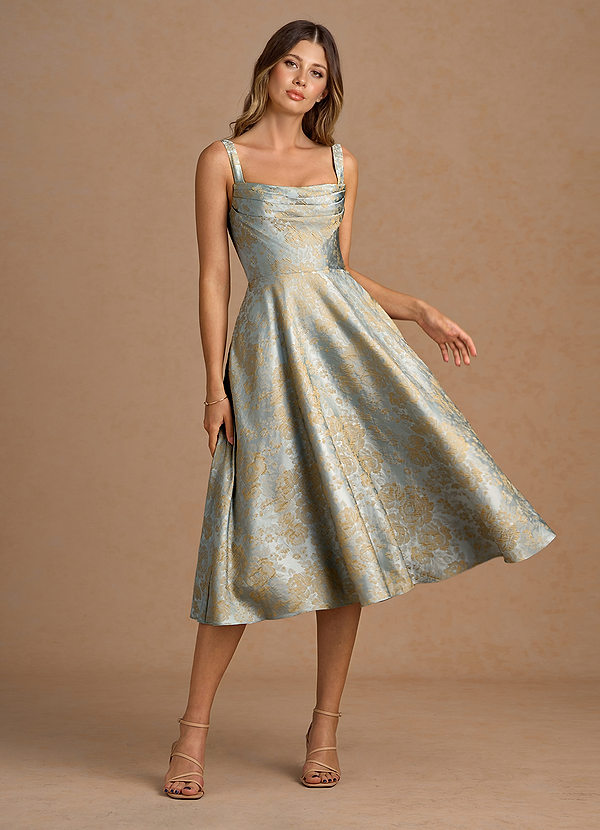 Melusine Vintage Blue Midi Dress image1