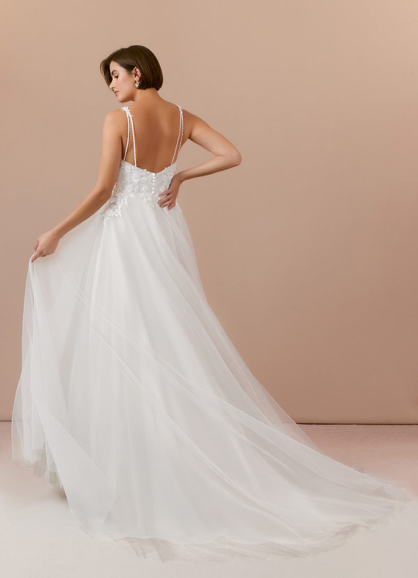 back Azazie Andrina Wedding Dress