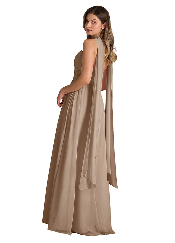 front Azazie Matching Color Chiffon Scarf