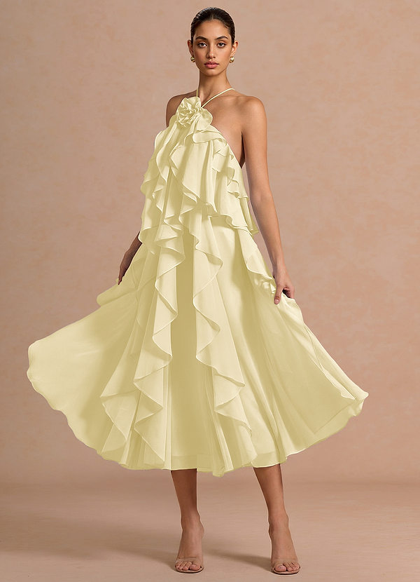 Montana Butter Yellow Midi Dress image1