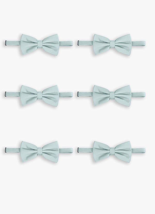 front Adjustable Stretch Satin Bow Tie – 6-Piece Set
