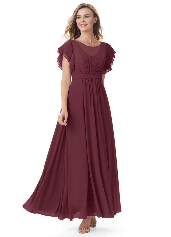 azazie pine bridesmaid dress