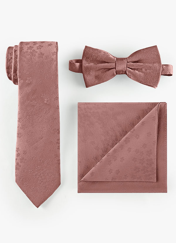 front Jacquard Skinny Tie & Strik & Pochet Set