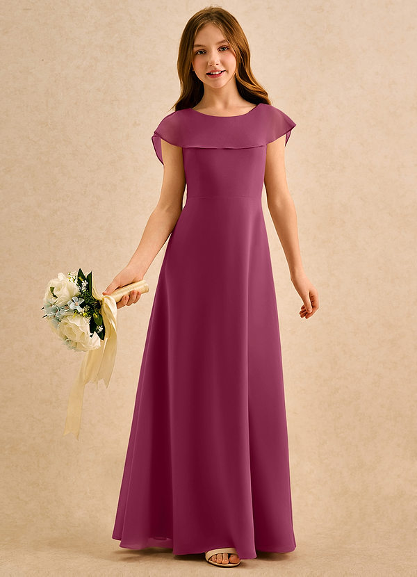 Azazie Kittie Girls Formal Klänningar för brudeflicka Klä A-Line i Chiffong image1