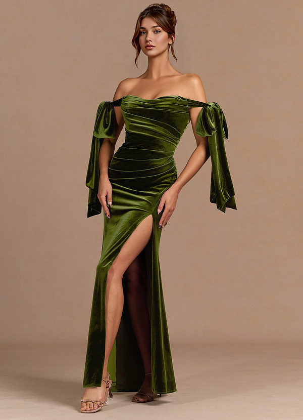 Verelith Olive Maxi Dress image1