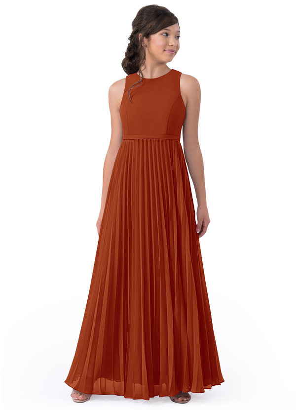 Paprika Azazie Lindie JBD Junior Bridesmaid Dresses Azazie