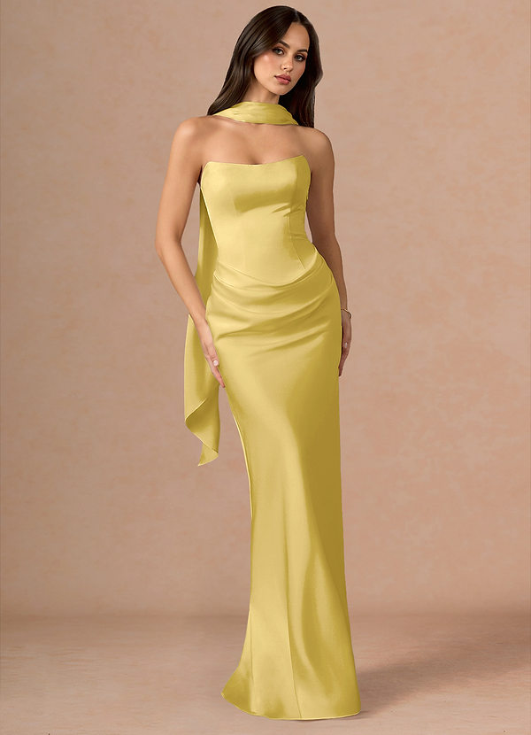 Robe Maxi Jaune Pastel Valencia image1