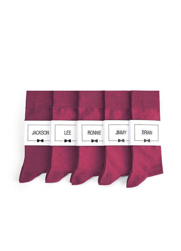 front Men's Dress Socks with Custom Label