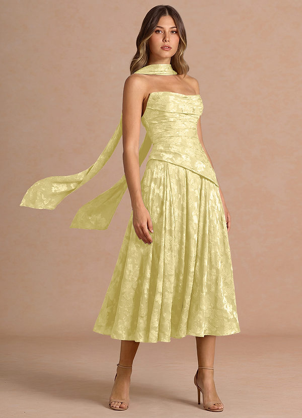Gabriela Lemon Sorbet Midi Dress image1