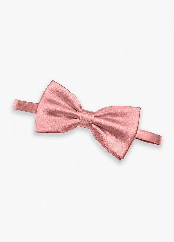 front Adjustable Metallic Satin Pre-Tied Bow Tie