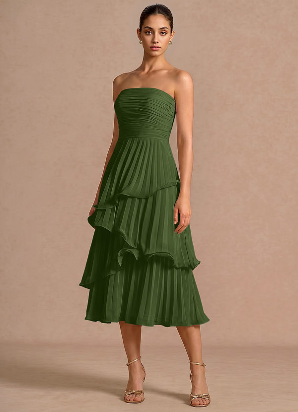 Hartley Olive Midi Dress image1