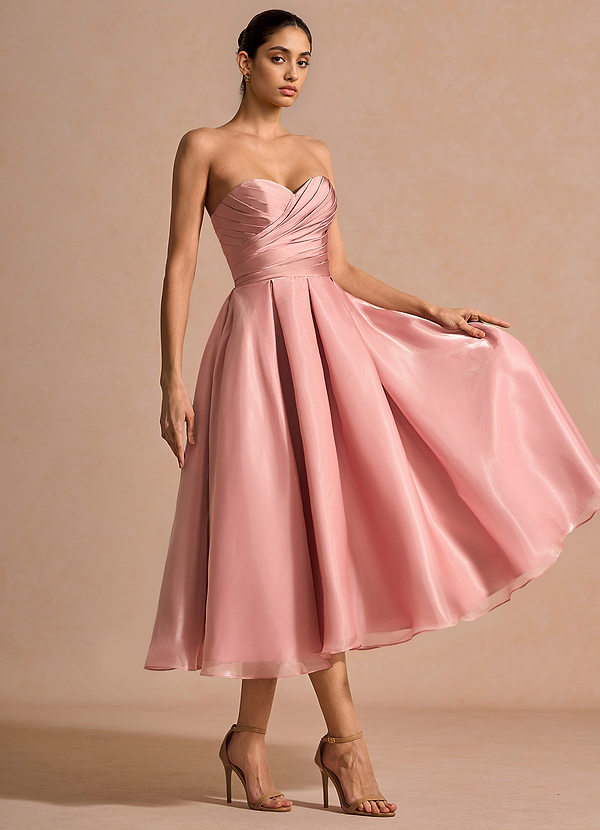 Anna Pink Midi Dress image1