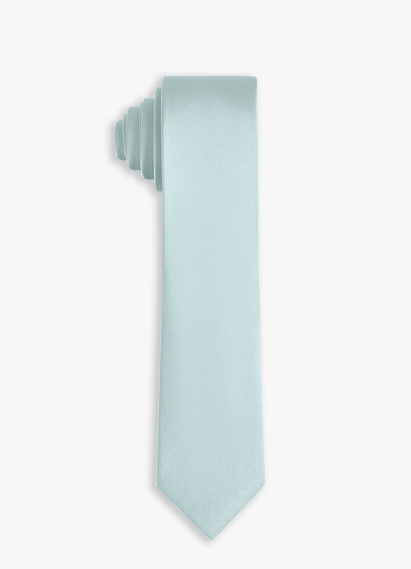 front Stretch Satin Skinny Tie