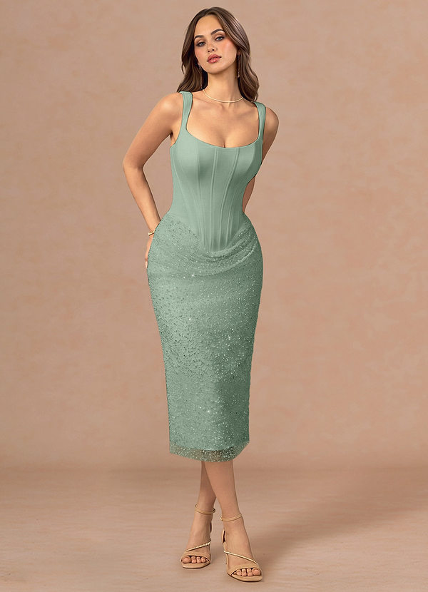 Robe Midi Matcha Niamh image1