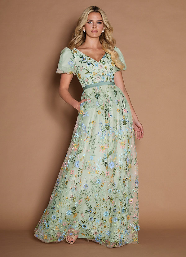 Marisa Light Green Maxi Dress image1