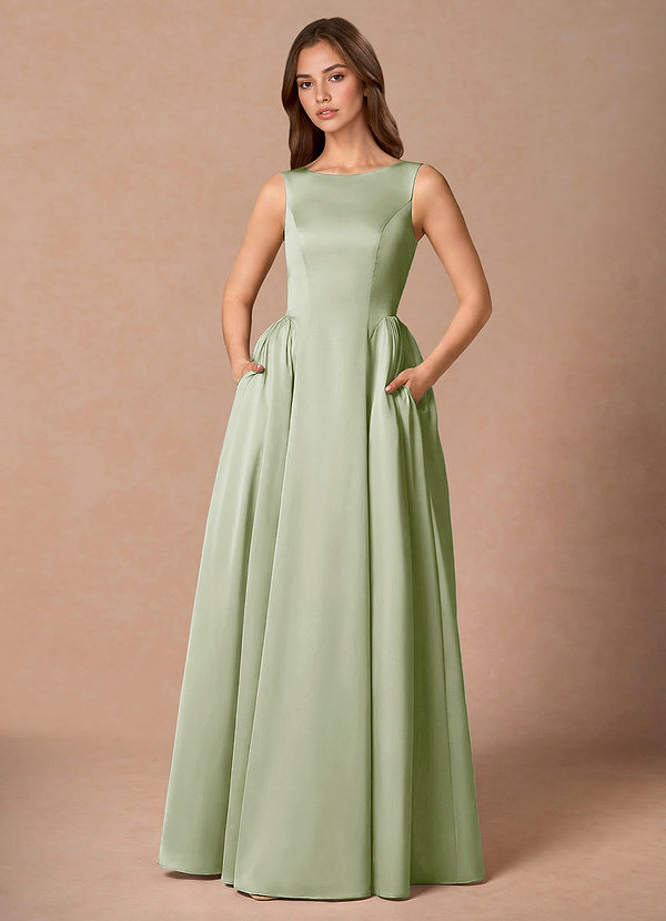 Robe Longue Vert Clair Casey image1