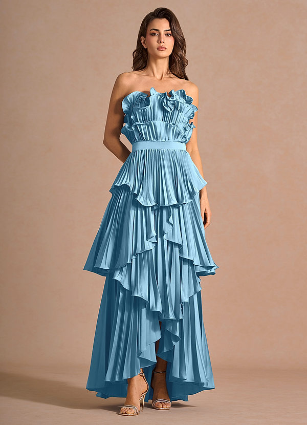 Pansy Steel Blue Maxi Dress image1