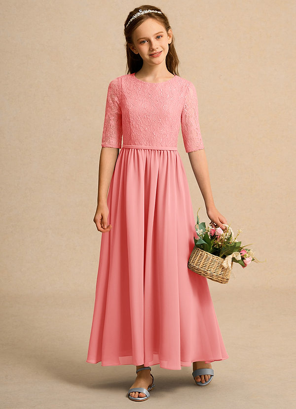 Azazie Pippin Junior Formal Klänningar för brudeflicka Klä A-Line i Spets image1