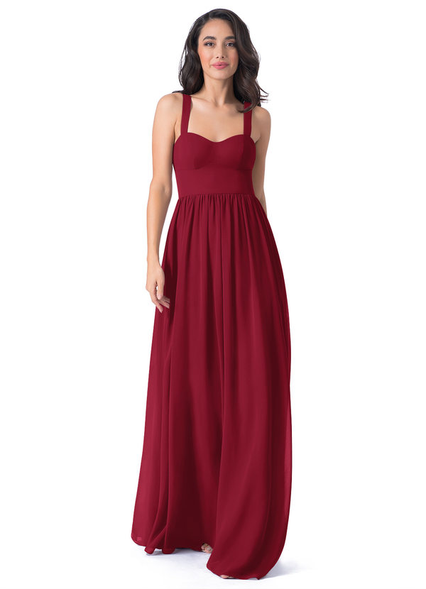 Burgundy Azazie Gabby Bridesmaid Dresses 