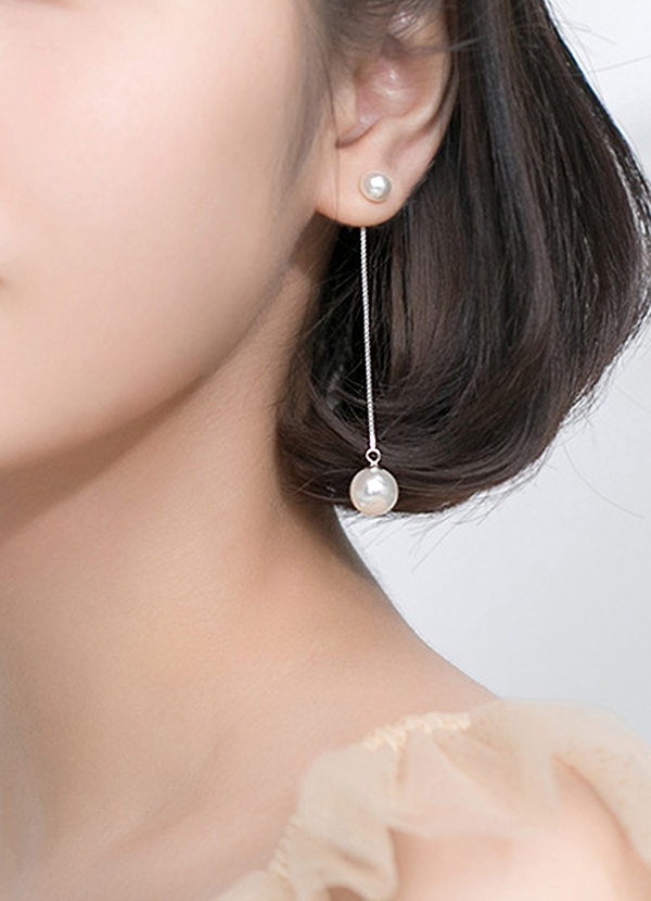 back The Perfect Duo Drop Earrings