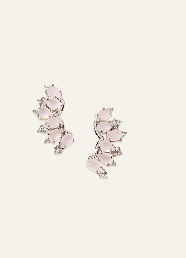 front Colored Crystal Constellation Earrings