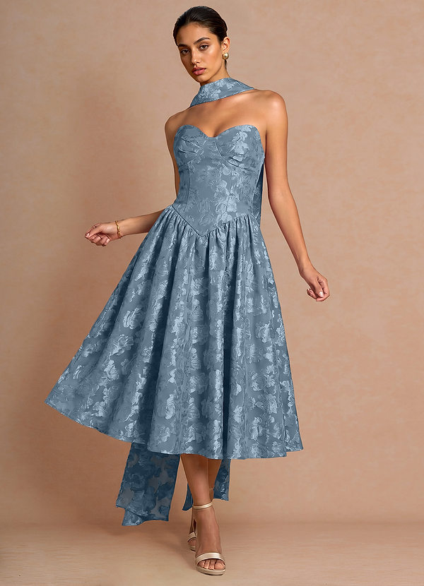 Elspeth Dusty Blue Midi Dress image1