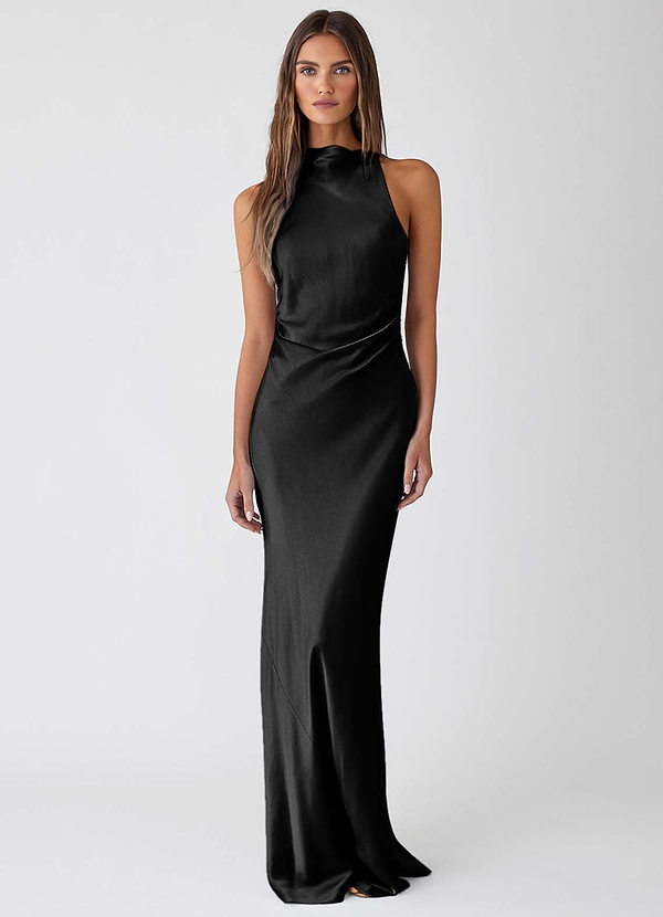 steel blue dress Alba in Renaissance fit:Petite Adrianna Papell Metallic Asymmetric