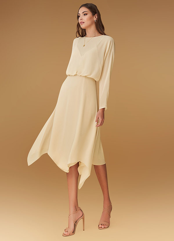 midi dress champagne