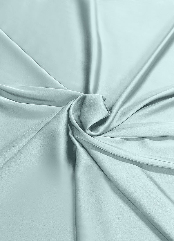 front Azazie Mist Stretch Satin Fabric By the Yard