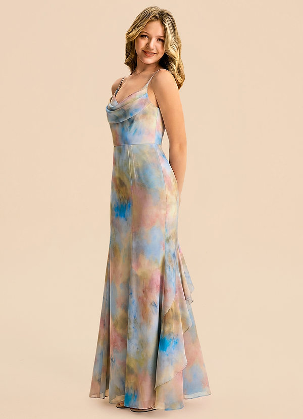 front Azazie Celinae Junior Formal Dress
