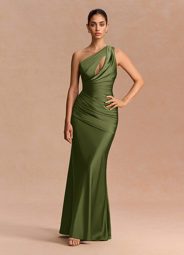 Maxi jurk Guinevere Olijf image1