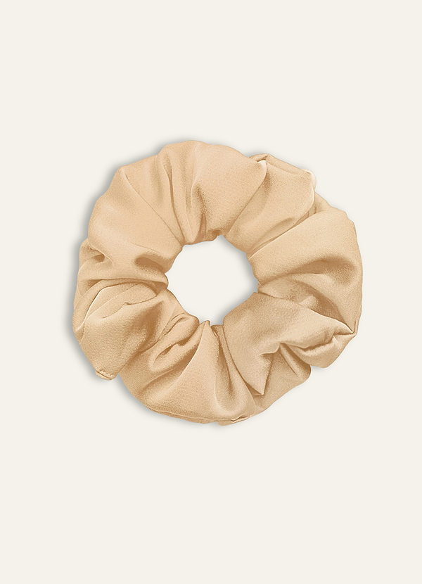 front Matching Color Bridesmaid Stretch Satin Over Size Scrunchies