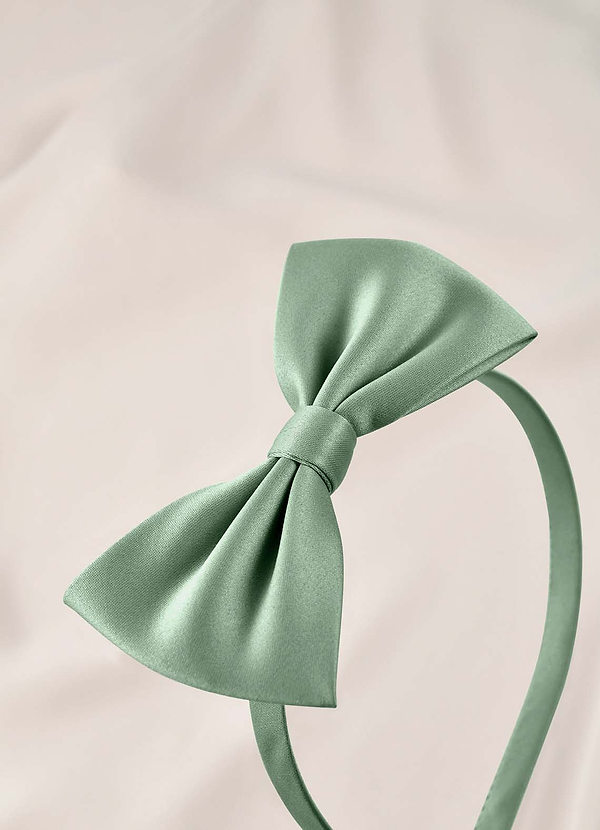 front Junior brudtärna satinhårband