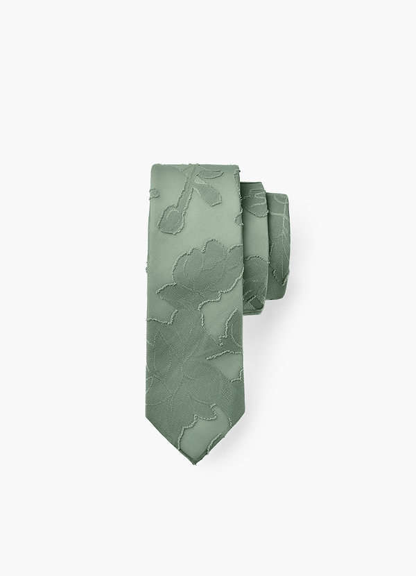 front Floral Burnout Skinny Tie
