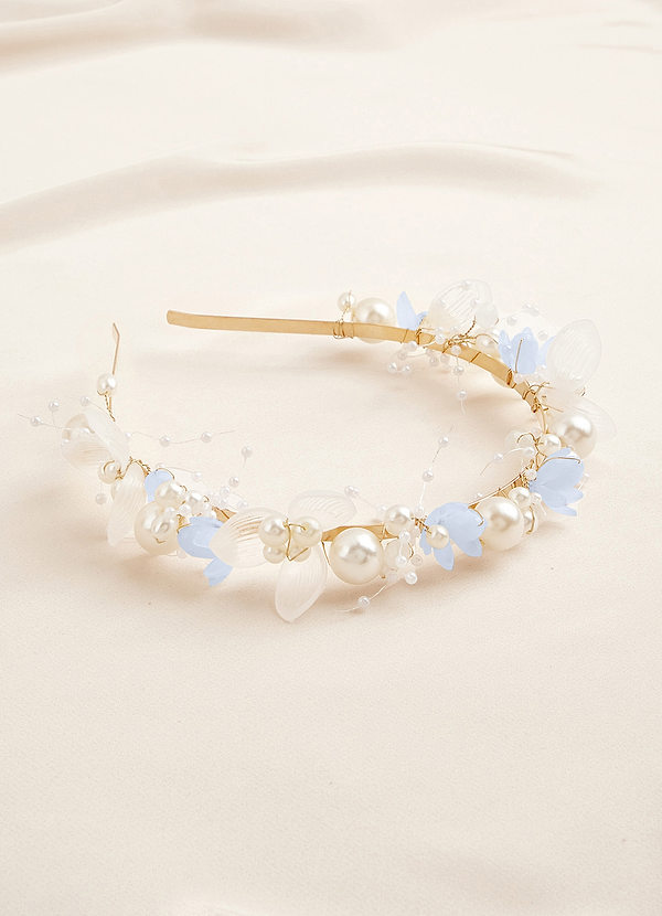 front Pearl Floral Headband