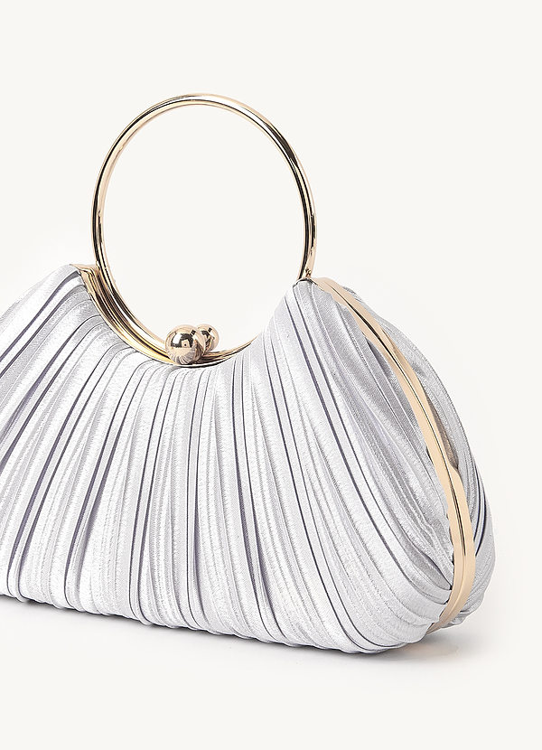 Satin Pleated Handbag front