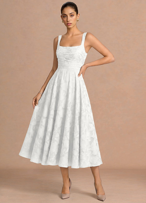 Azaria White Midi Dress image1