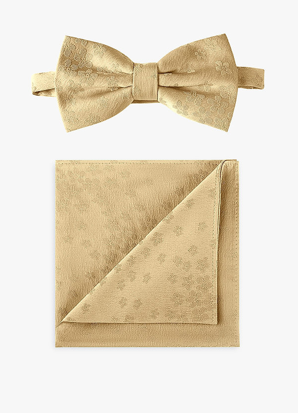 front Set papillon jacquard e fazzoletto da taschino