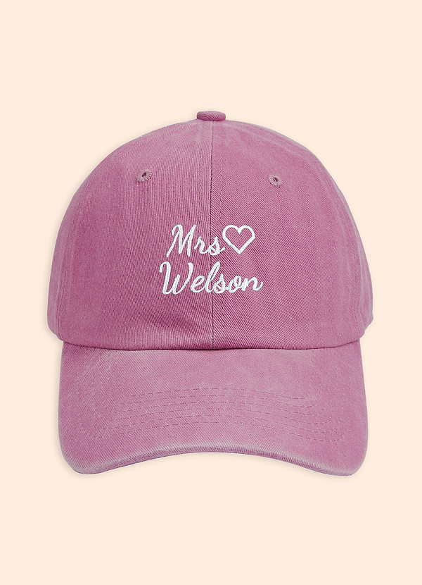 front Personalisierter bestickter Brauthut