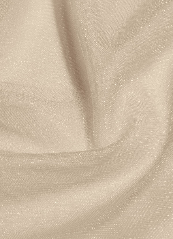 front Azazie Champagne Tulle Fabric By the Yard